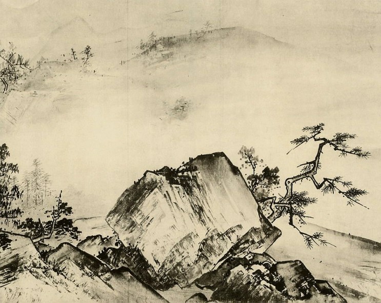 남송대 하규 ‘계산청원도’ 중 하나(두루마리), 지본수묵화, 46.5cm×889.1cm (타이페이 고궁박물원 소장).jpg