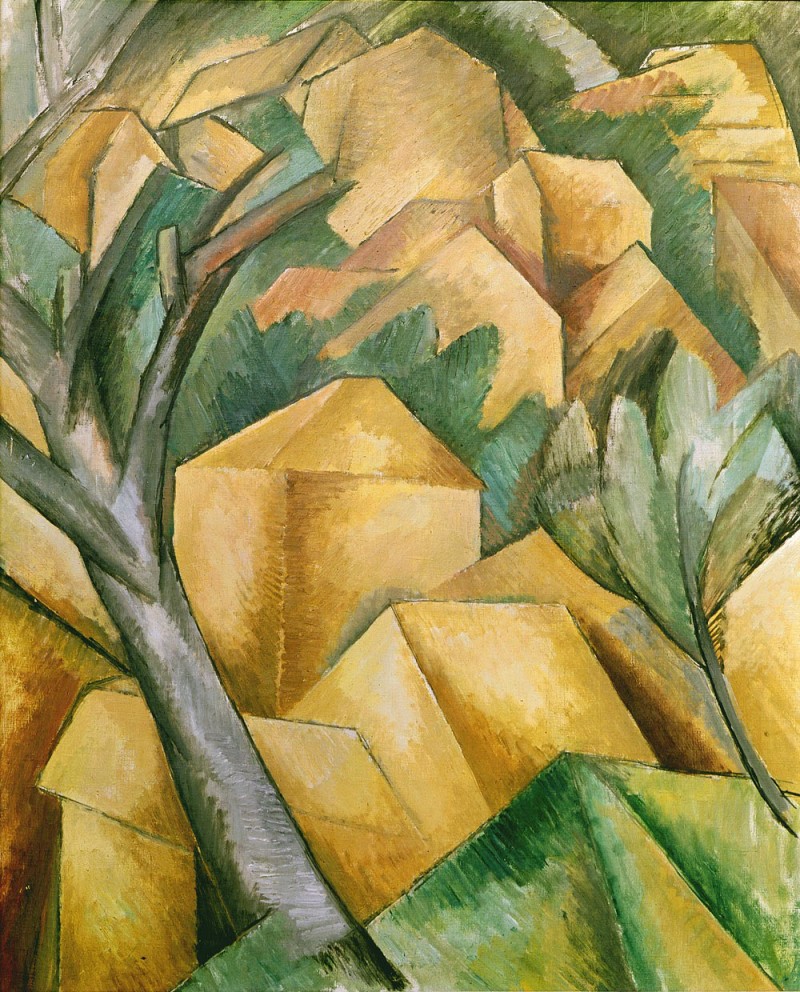 조르주 브라크, 에스타크의 집,1908.jpg